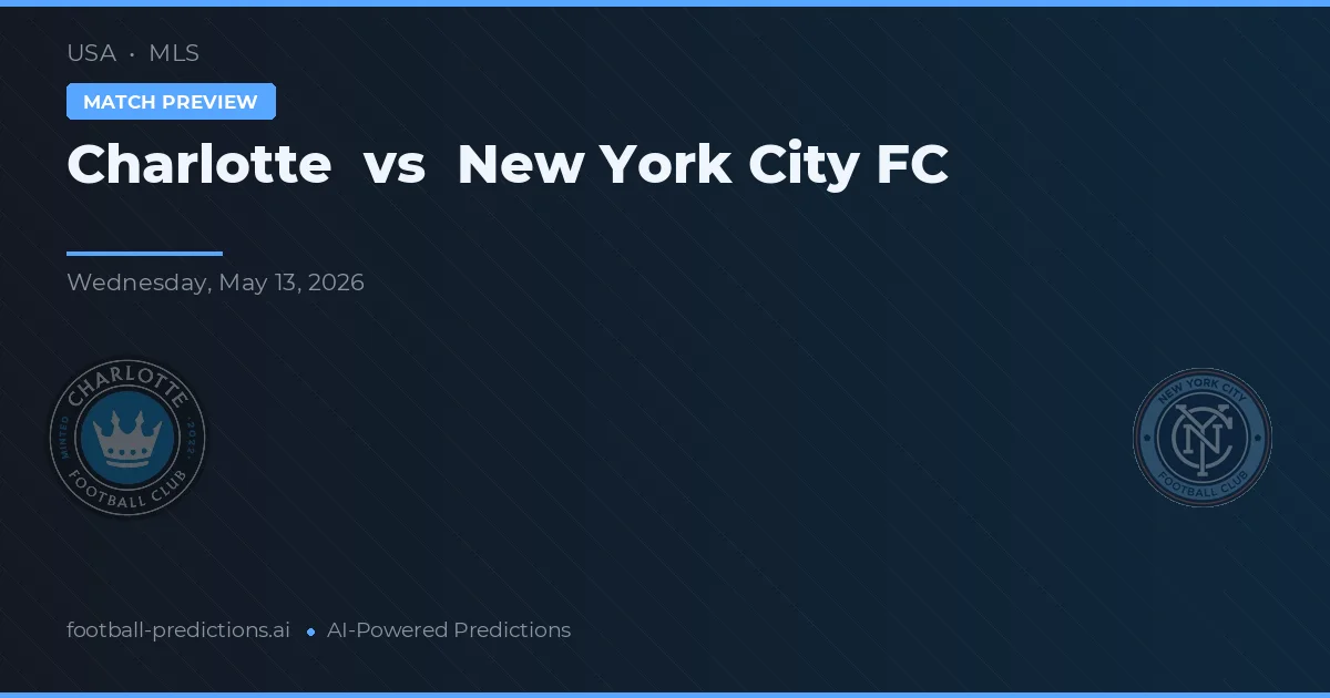 Charlotte vs New York City FC — prognóstico e prévia do jogo