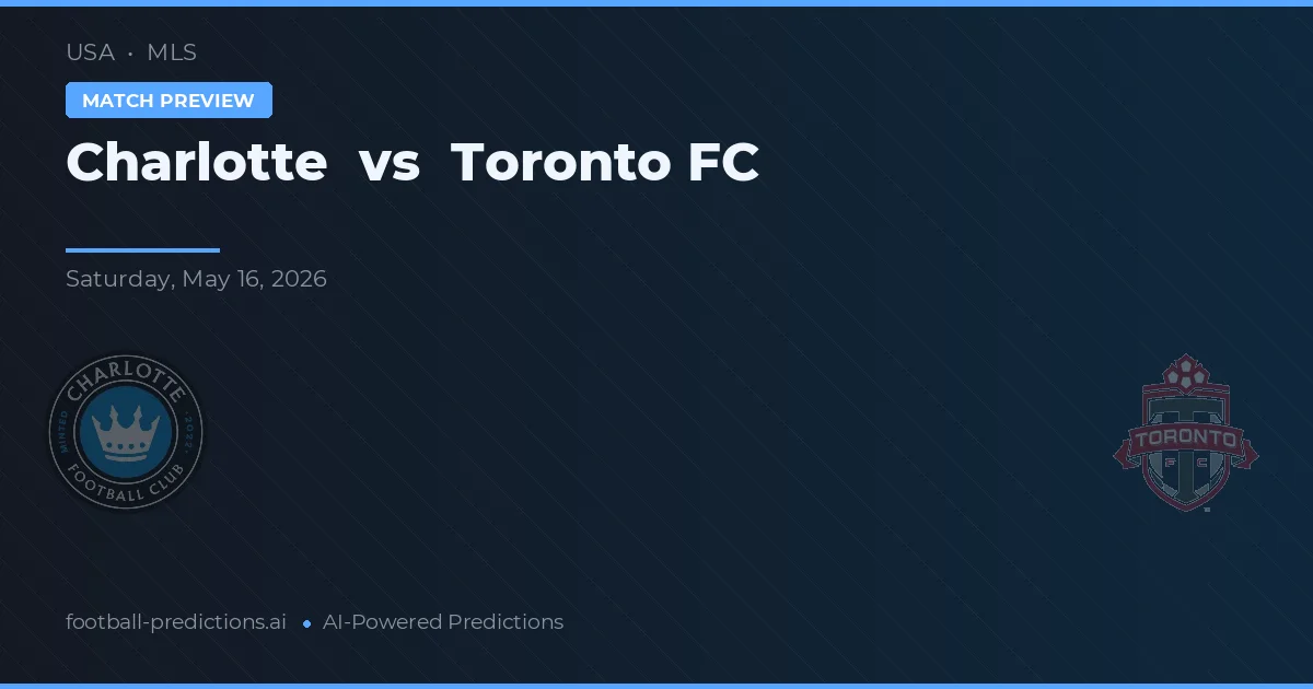 Charlotte vs Toronto FC — prognóstico e prévia do jogo