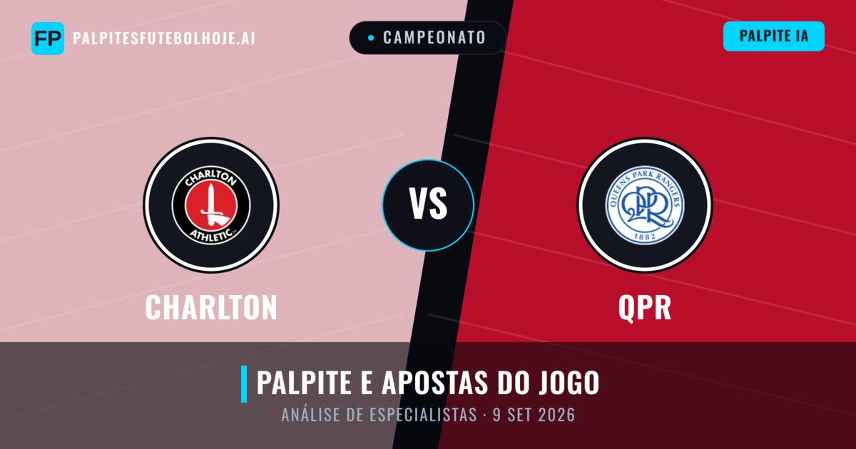Charlton vs QPR — prognóstico e prévia do jogo