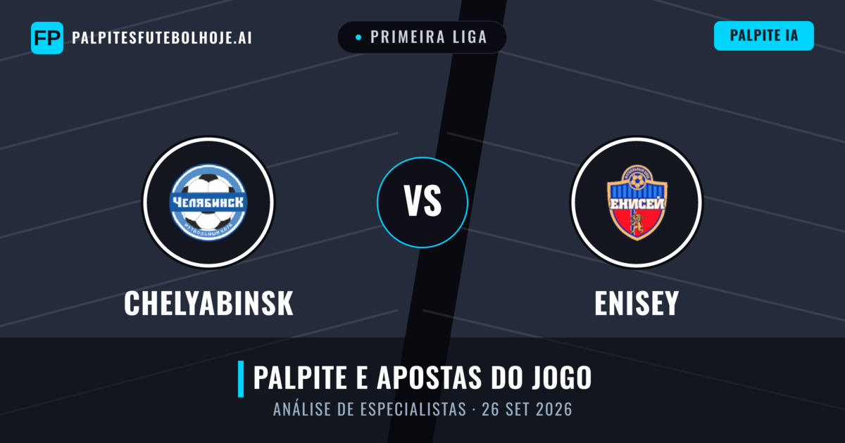 Chelyabinsk vs Enisey — prognóstico e prévia do jogo