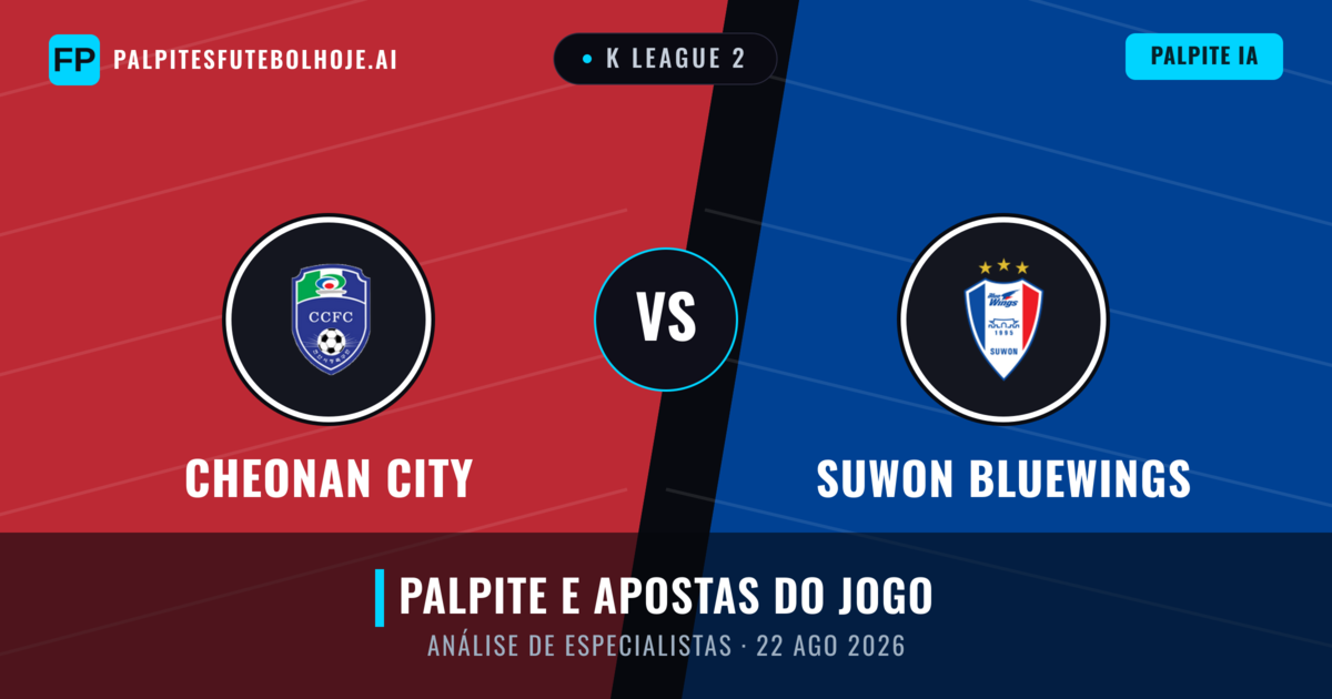 Cheonan City vs Suwon Bluewings — prognóstico e prévia do jogo