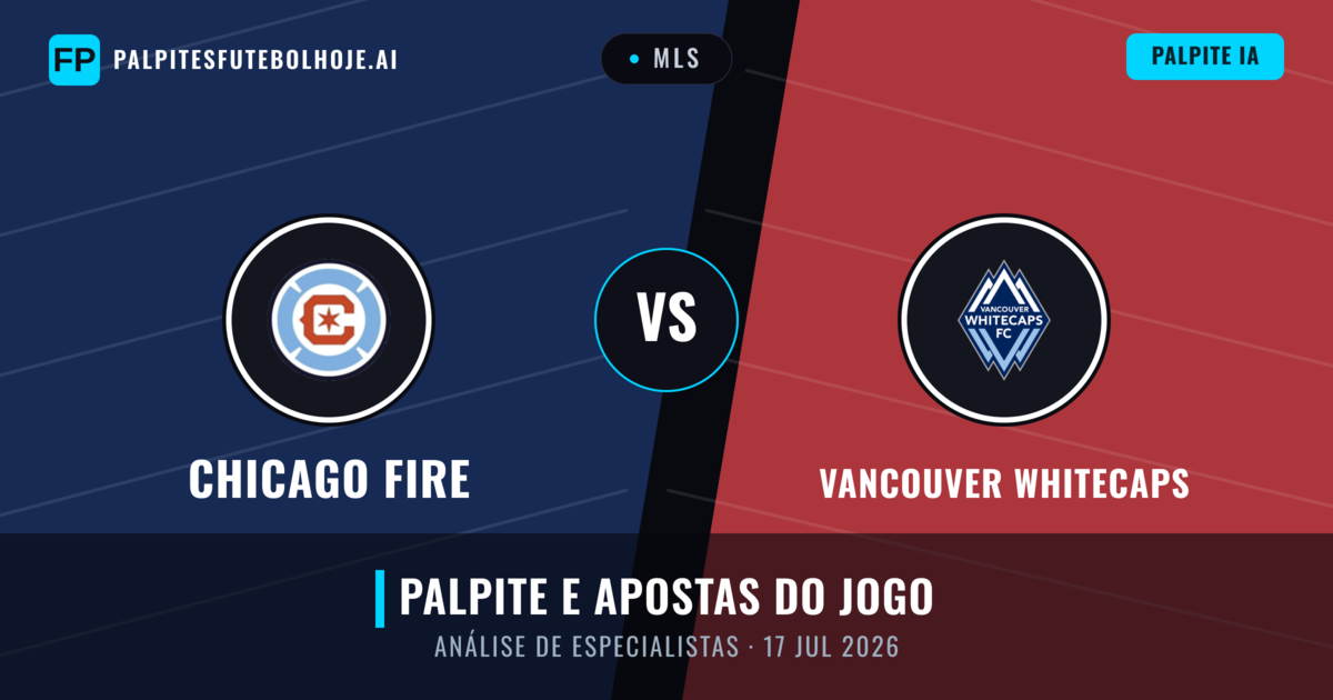 Chicago Fire vs Vancouver Whitecaps — prognóstico e prévia do jogo