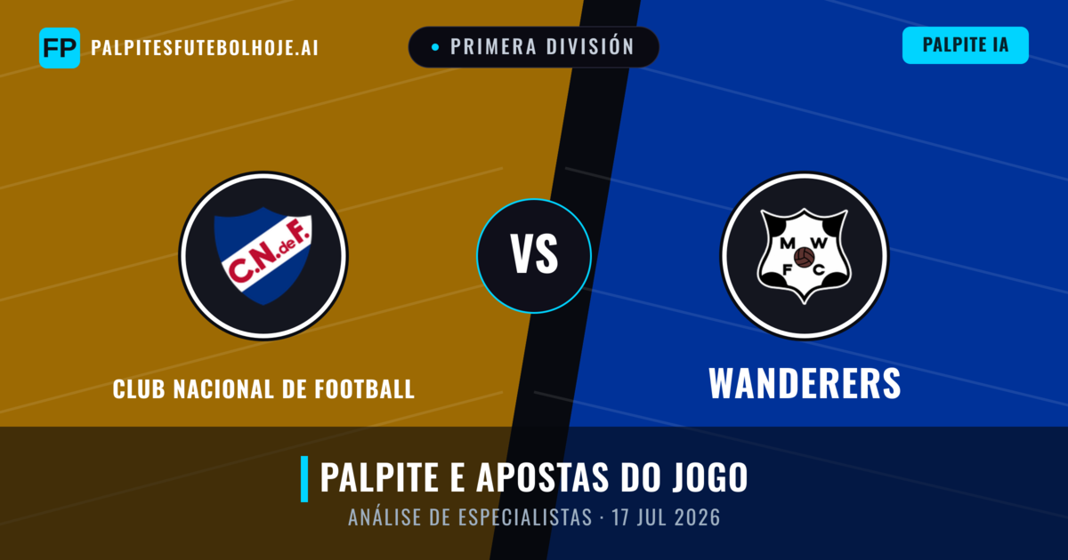 Club Nacional de Football vs Wanderers — prognóstico e prévia do jogo