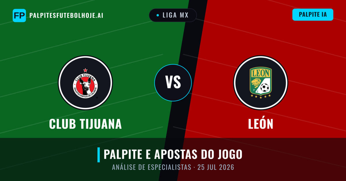 Club Tijuana vs León — prognóstico e prévia do jogo