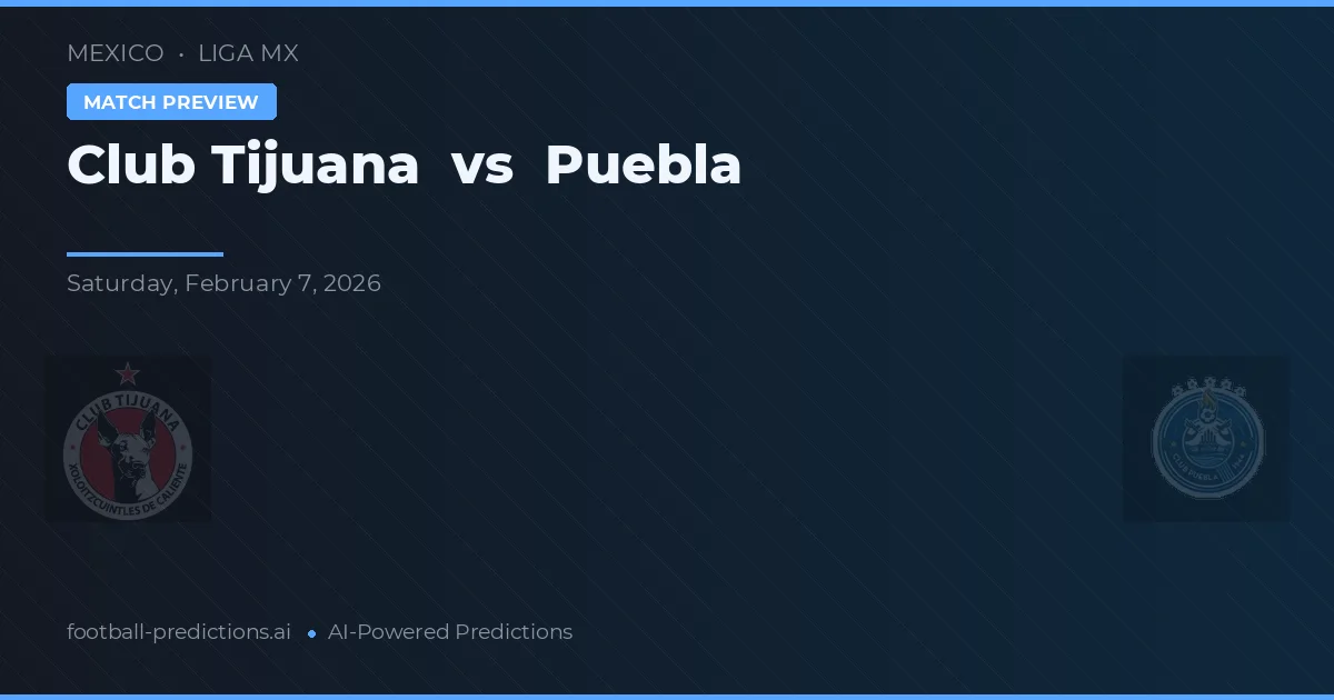 Club Tijuana vs Puebla — prognóstico e prévia do jogo