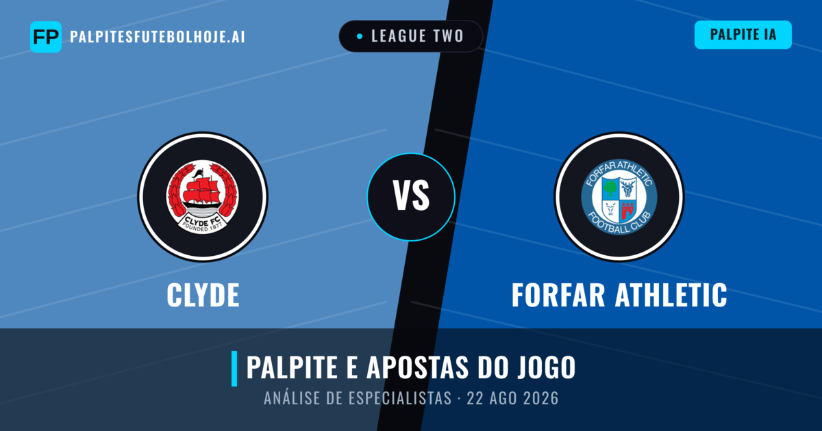 Clyde vs Forfar Athletic — prognóstico e prévia do jogo