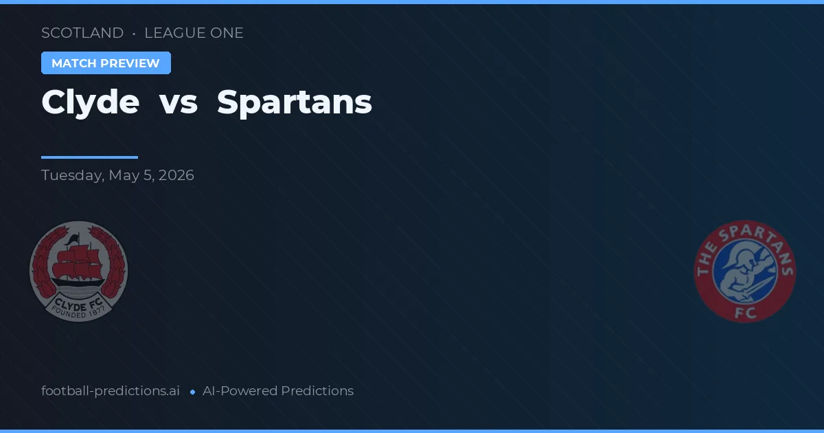 Clyde vs Spartans — prognóstico e prévia do jogo