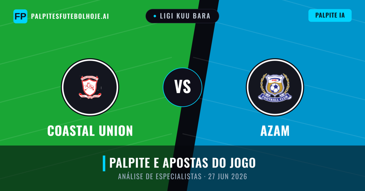 Coastal Union vs Azam — prognóstico e prévia do jogo
