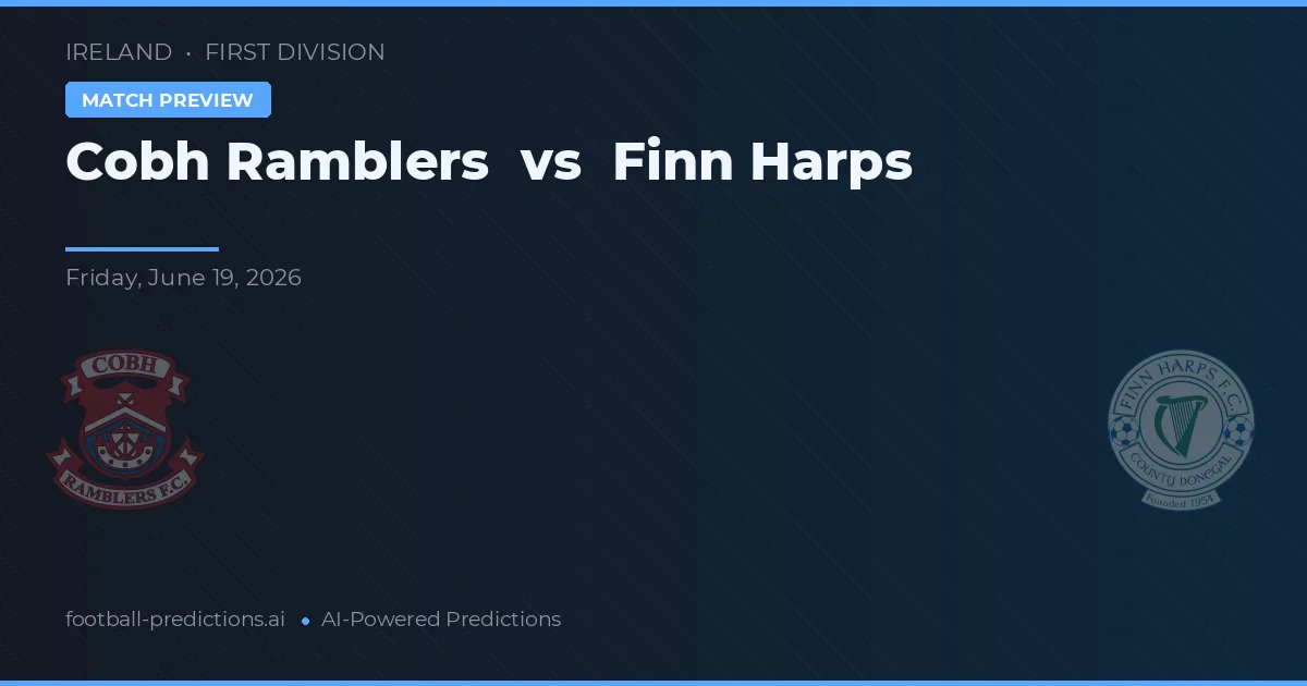 Cobh Ramblers vs Finn Harps — prognóstico e prévia do jogo