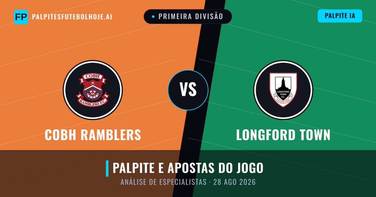 Cobh Ramblers vs Longford Town — prognóstico e prévia do jogo