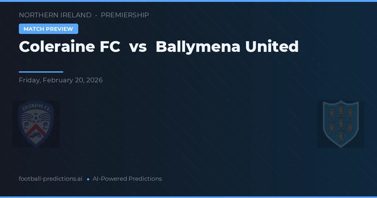 Coleraine FC vs Ballymena United — prognóstico e prévia do jogo