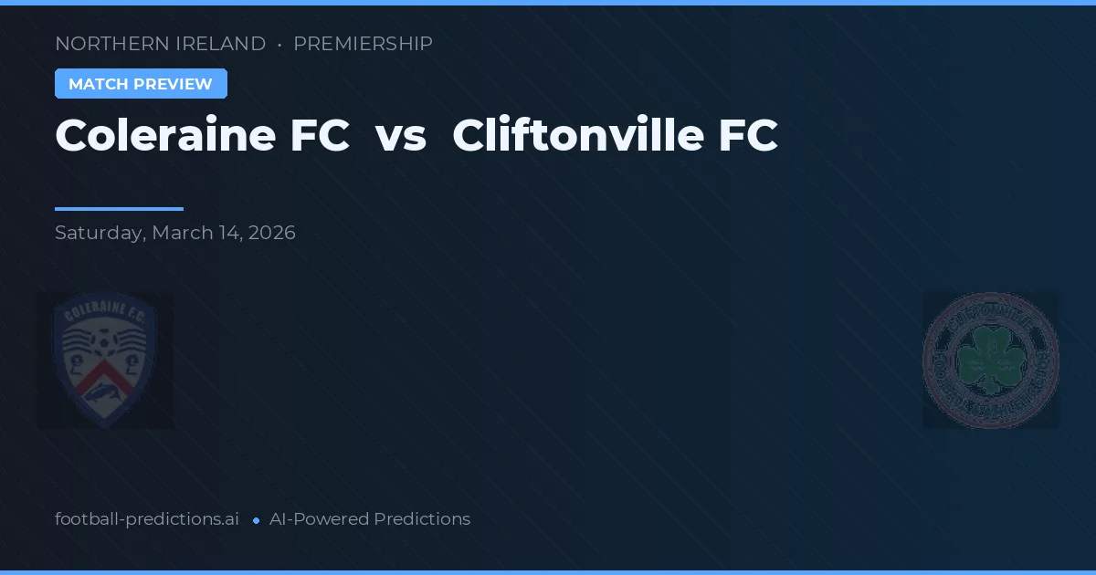 Coleraine FC vs Cliftonville FC — prognóstico e prévia do jogo