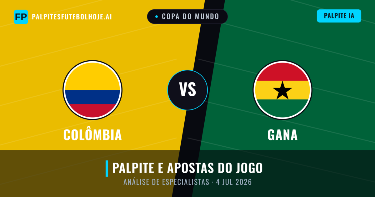 Colômbia vs Gana — prognóstico e prévia do jogo