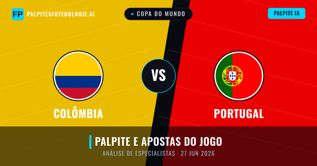 Colômbia vs Portugal — prognóstico e prévia do jogo