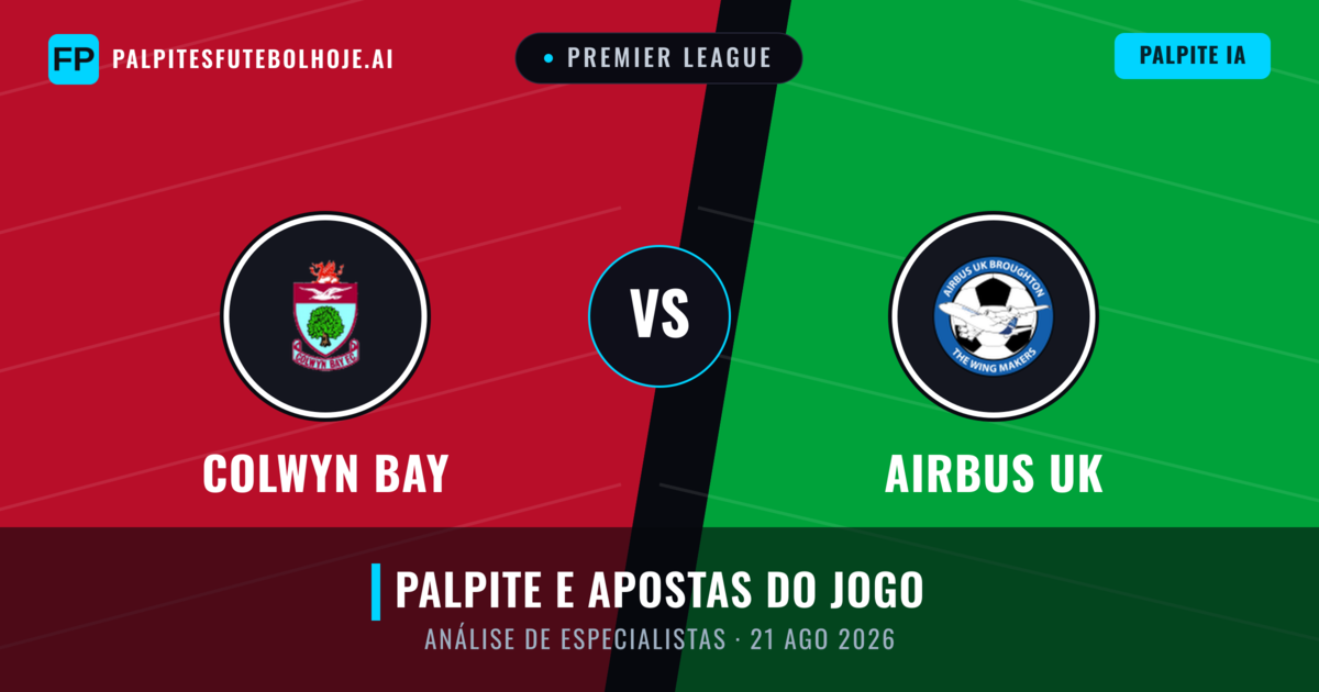 Colwyn Bay vs Airbus UK — prognóstico e prévia do jogo