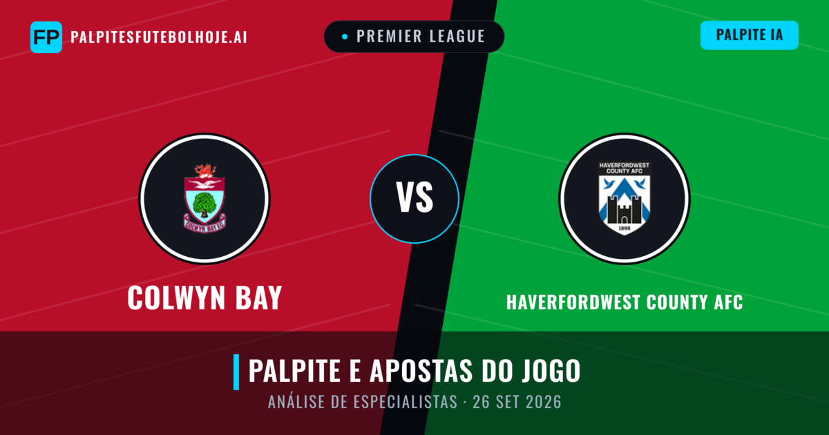 Colwyn Bay vs Haverfordwest County AFC — prognóstico e prévia do jogo