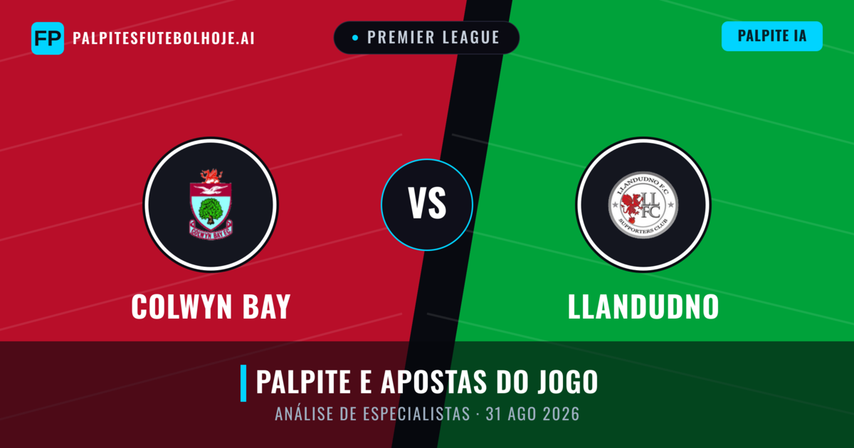 Colwyn Bay vs Llandudno — prognóstico e prévia do jogo