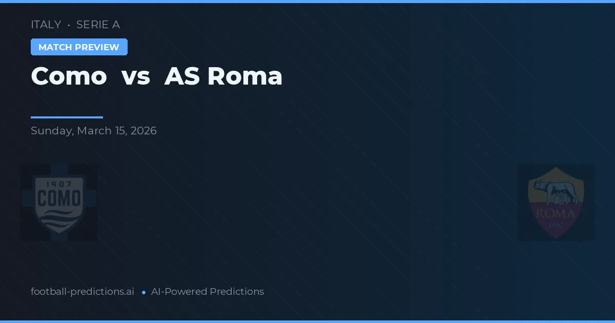Como vs AS Roma — prognóstico e prévia do jogo
