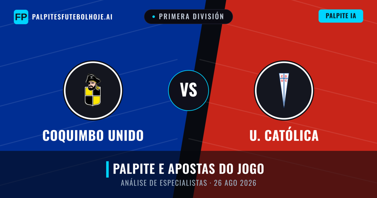 Coquimbo Unido vs U. Católica — prognóstico e prévia do jogo