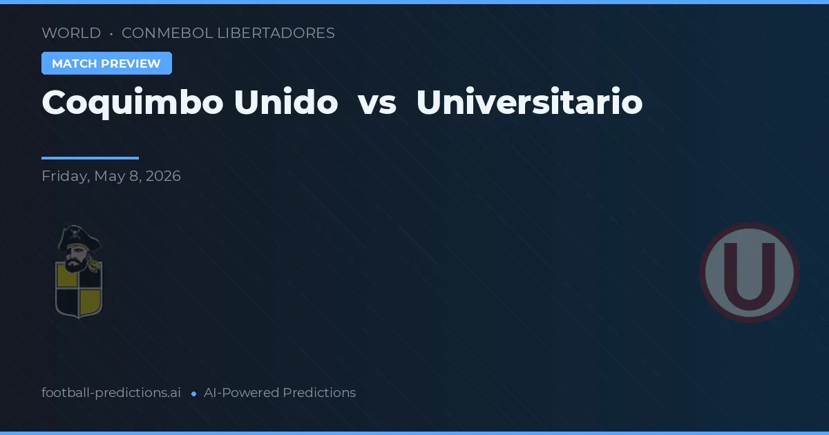 Coquimbo Unido vs Universitário preview