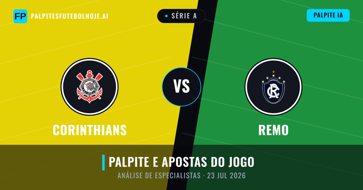 Corinthians vs Remo — prognóstico e prévia do jogo
