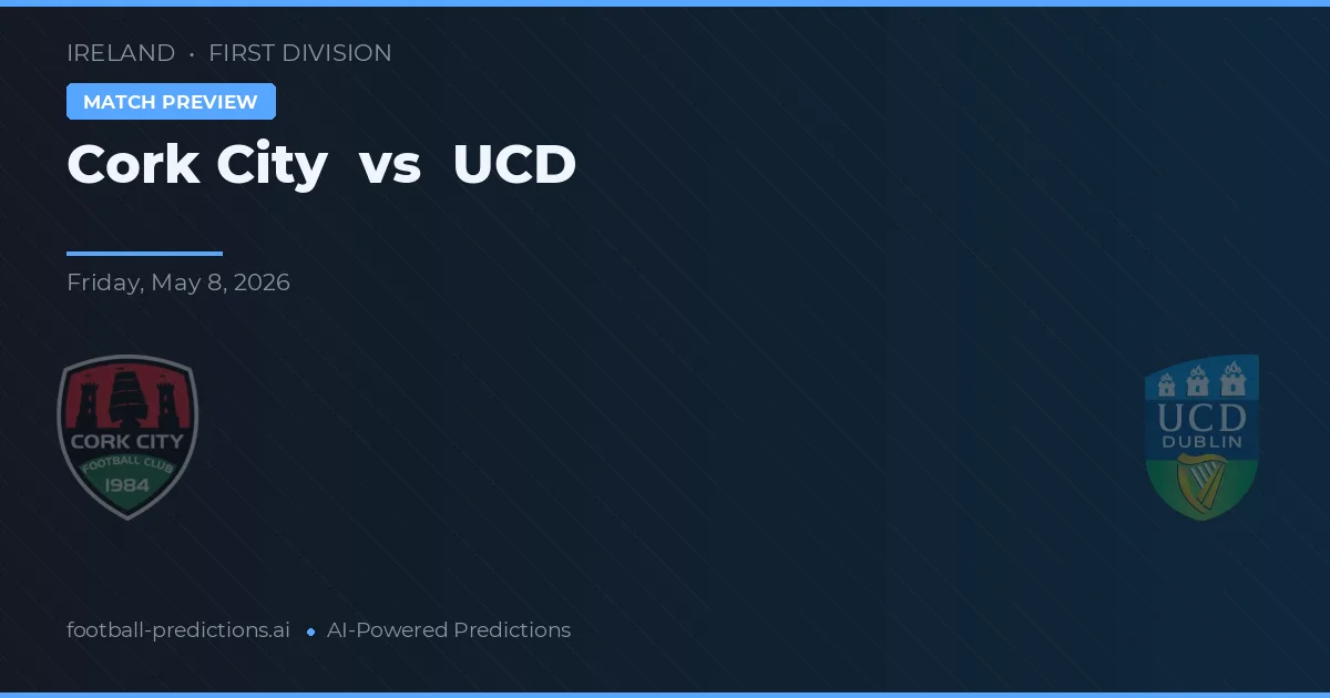 Cork City vs UCD — prognóstico e prévia do jogo