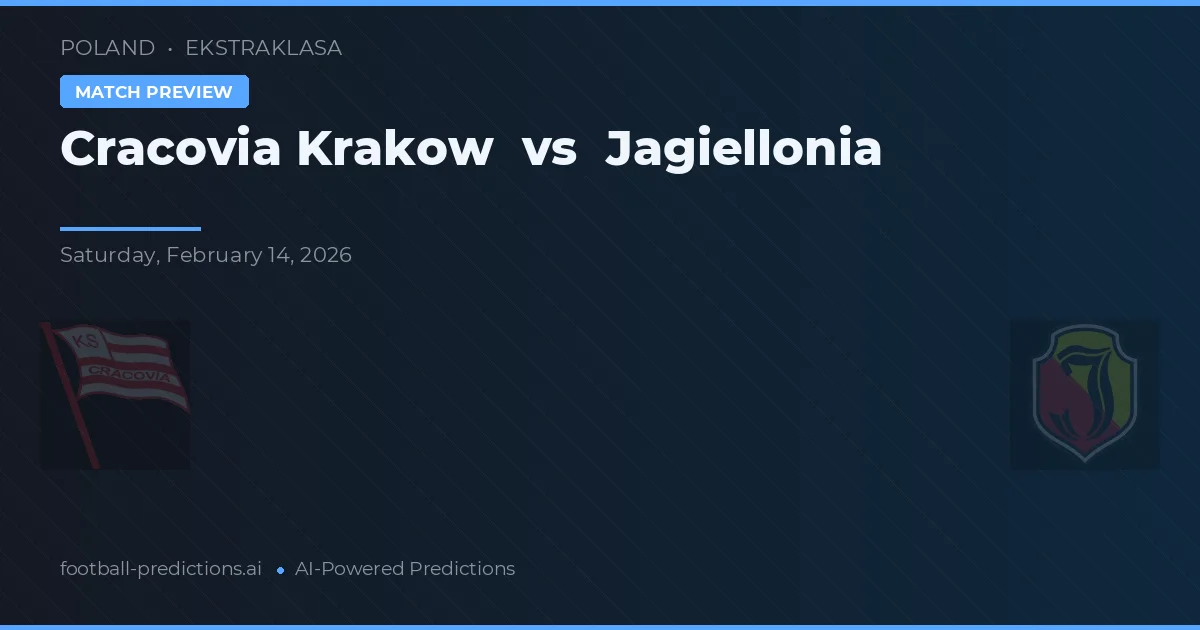 Cracovia Kraków vs Jagiellonia — prognóstico e prévia do jogo