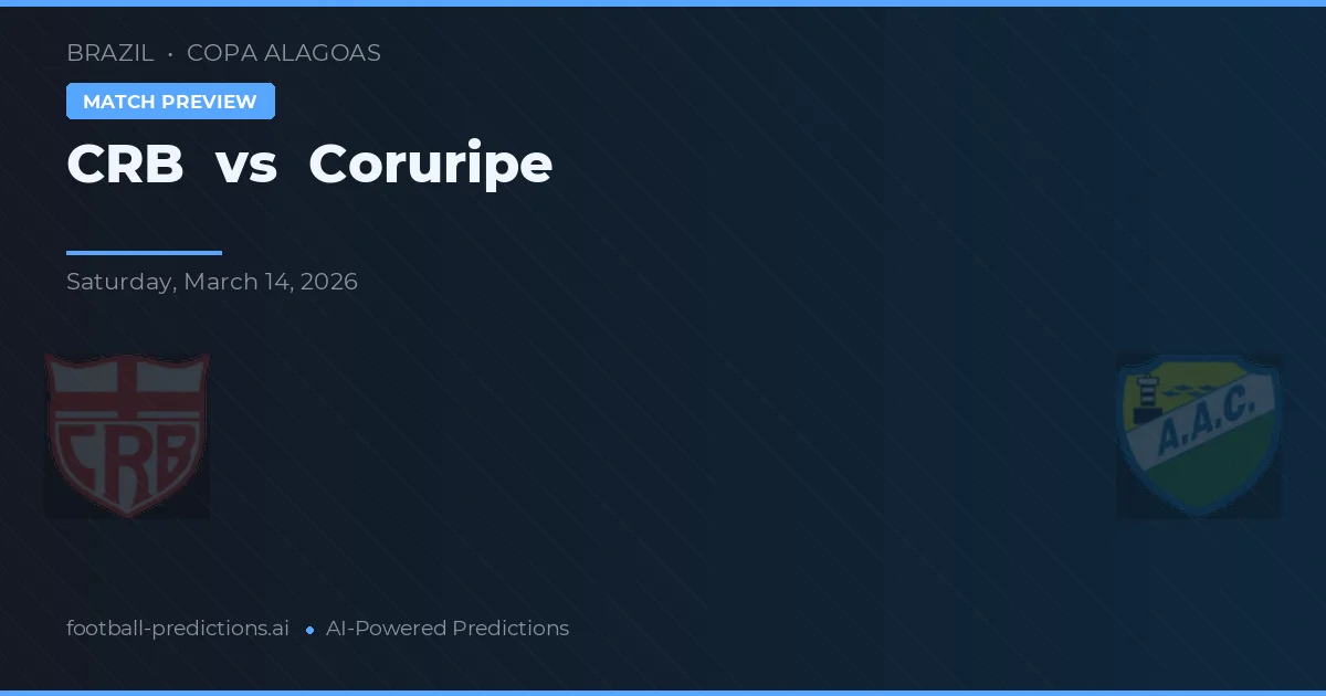 CRB vs Coruripe — prognóstico e prévia do jogo