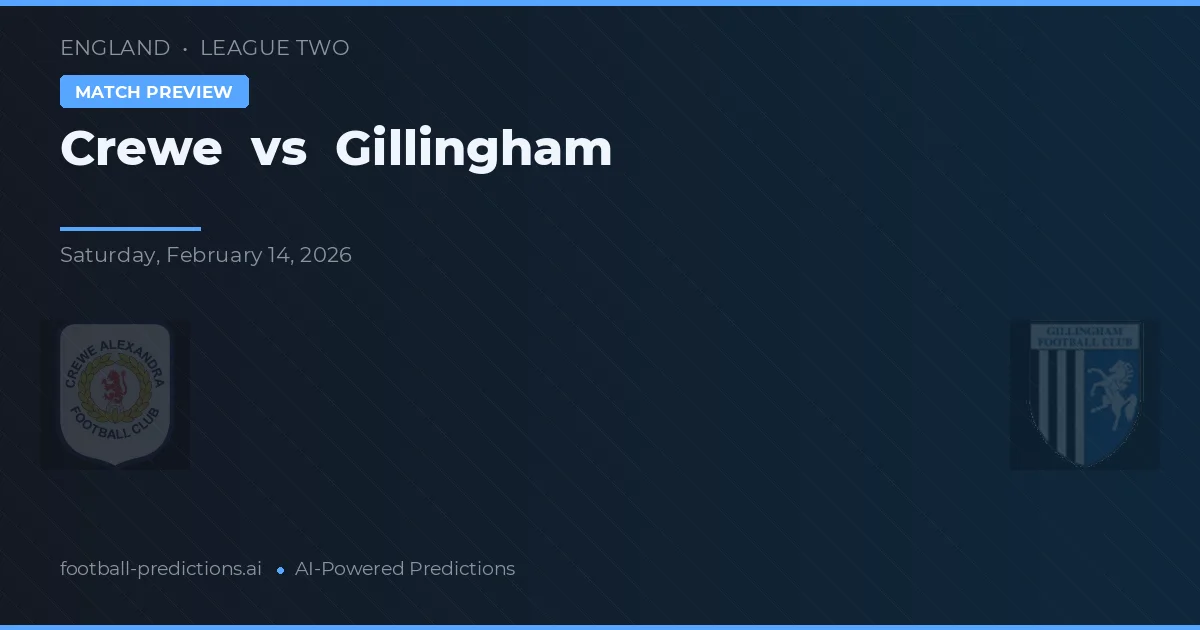 Crewe vs Gillingham — prognóstico e prévia do jogo