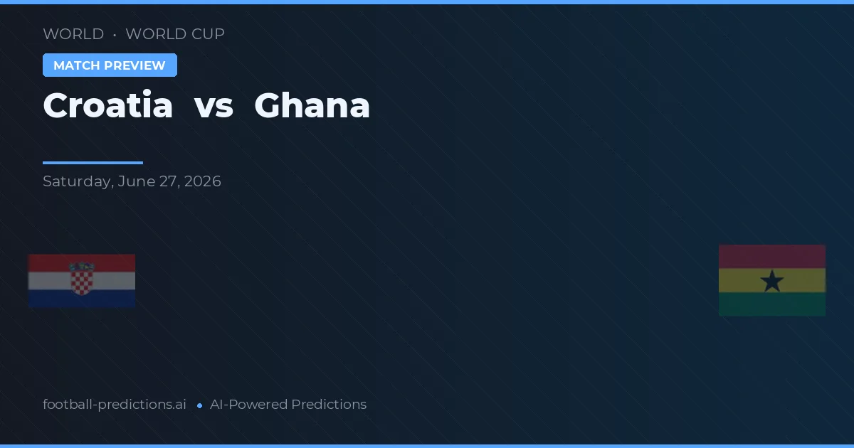 Croácia vs Gana — prognóstico e prévia do jogo