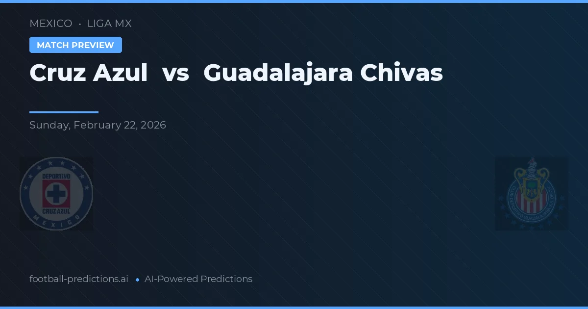 Cruz Azul vs Chivas Guadalajara — prognóstico e prévia do jogo