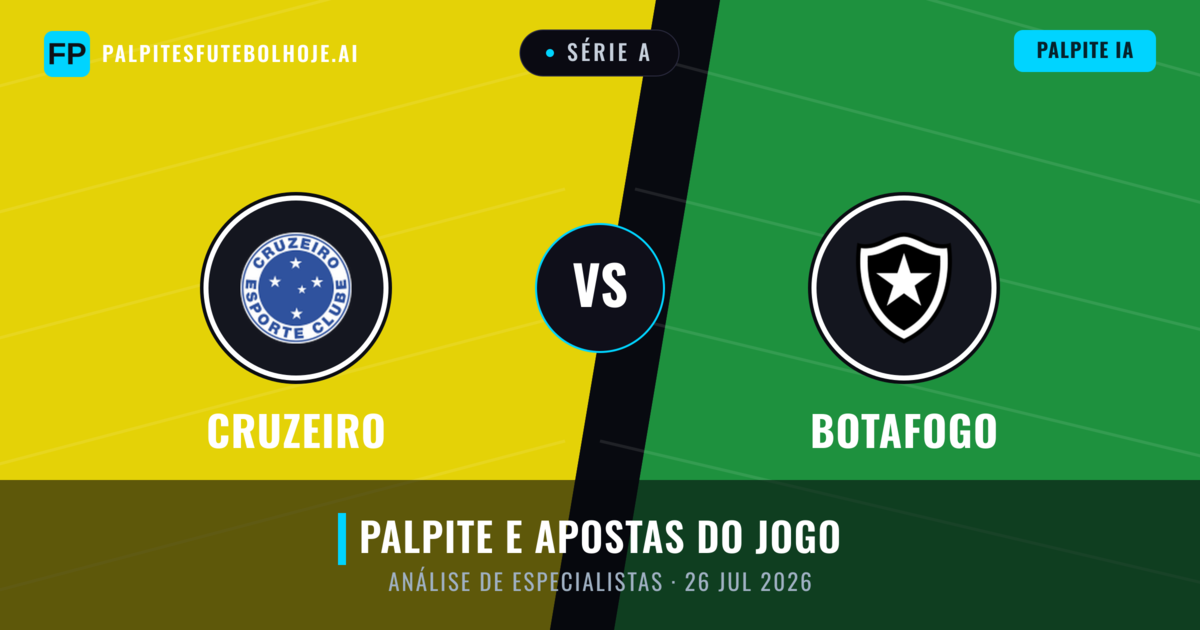 Cruzeiro vs Botafogo — prognóstico e prévia do jogo