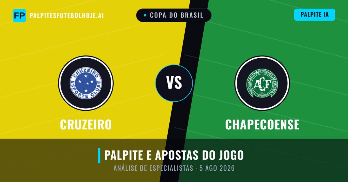 Cruzeiro vs Chapecoense — prognóstico e prévia do jogo
