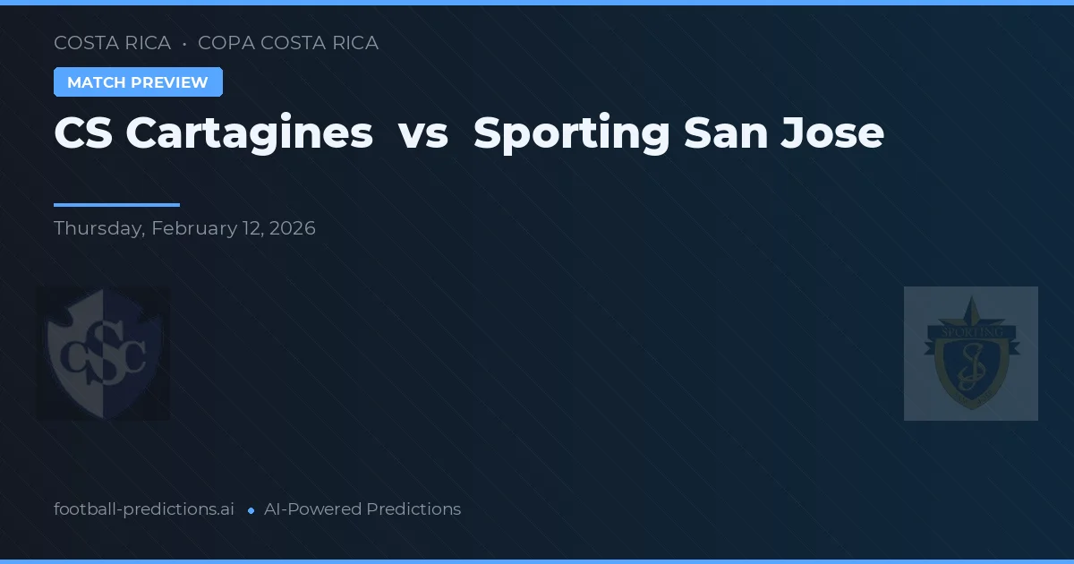 CS Cartaginés vs Sporting San José — prognóstico e prévia do jogo