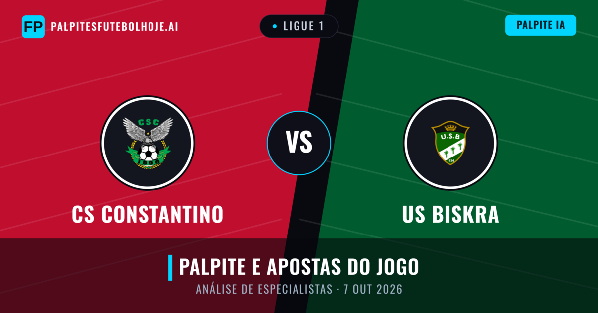 CS Constantino vs US Biskra — prognóstico e prévia do jogo
