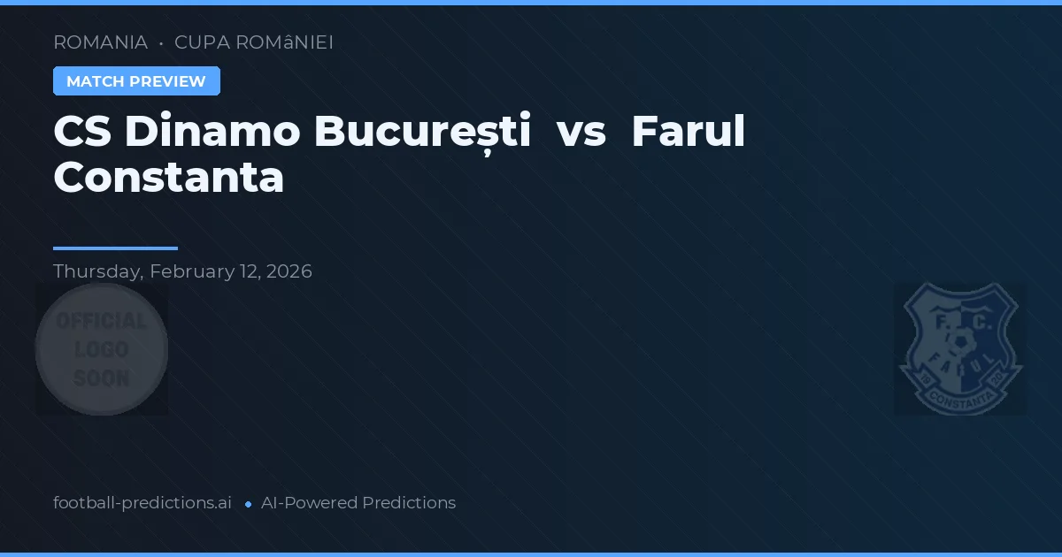 Dinamo București vs Farul Constanța — prognóstico e prévia do jogo