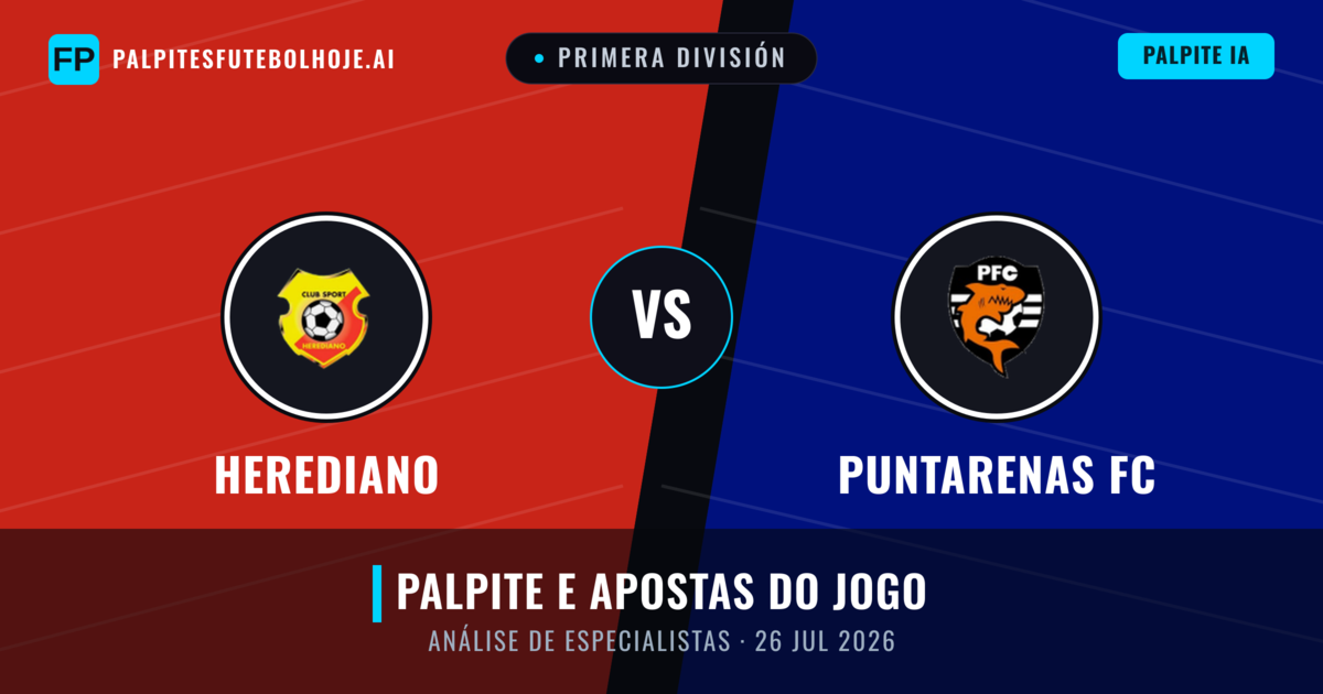 Herediano vs Puntarenas FC — prognóstico e prévia do jogo