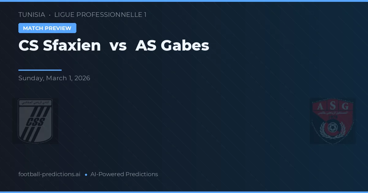 CS Sfaxien vs AS Gabès — prognóstico e prévia do jogo