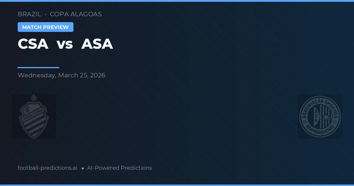 ASA vs CSA — prognóstico e prévia do jogo