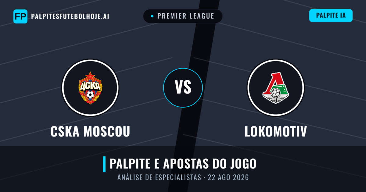 CSKA Moscou vs Lokomotiv — prognóstico e prévia do jogo