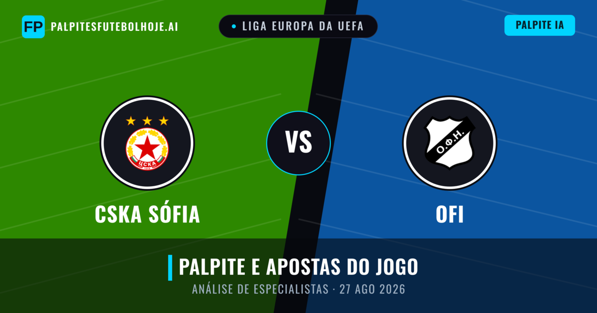 CSKA Sófia vs OFI — prognóstico e prévia do jogo