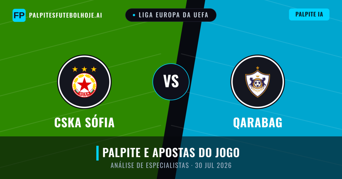 CSKA Sófia vs Qarabag — prognóstico e prévia do jogo