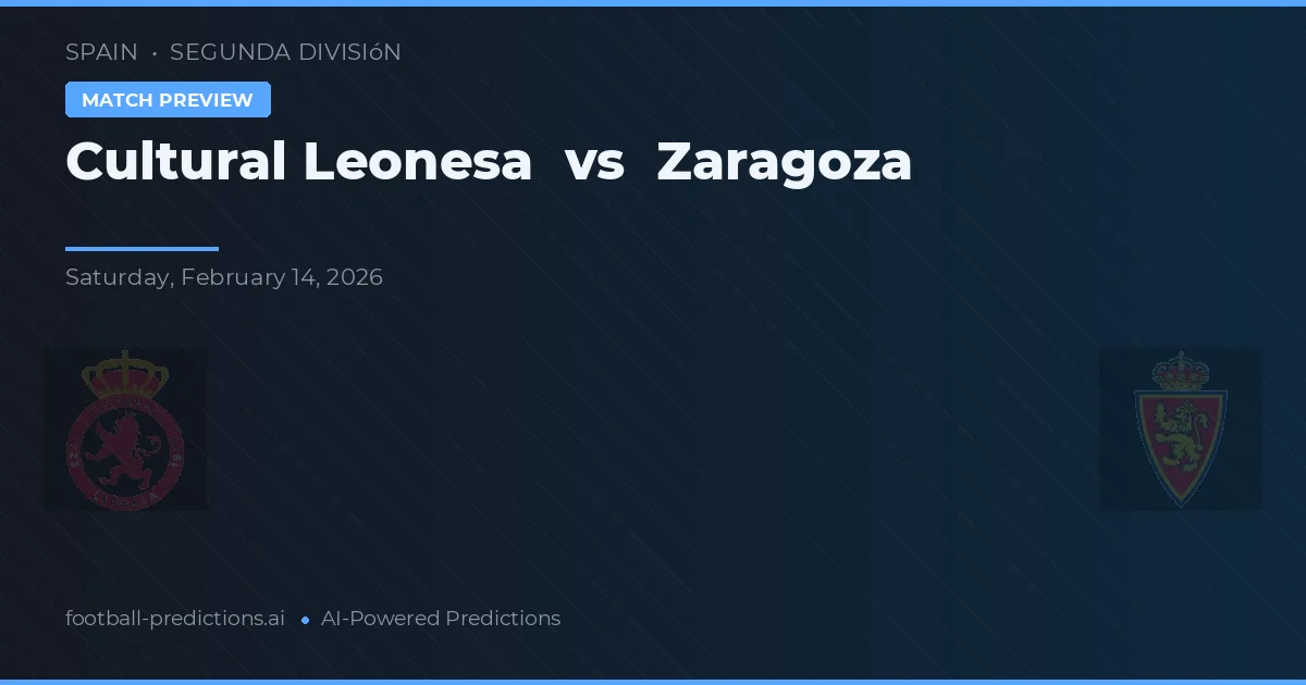 Leonesa Cultural vs Zaragoza — prognóstico e prévia do jogo