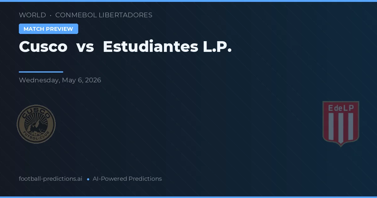 Cuzco vs Estudiantes La Plata preview
