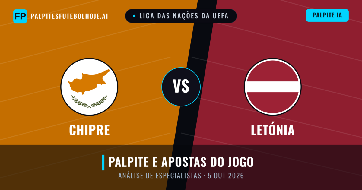 Chipre vs Letónia — prognóstico e prévia do jogo
