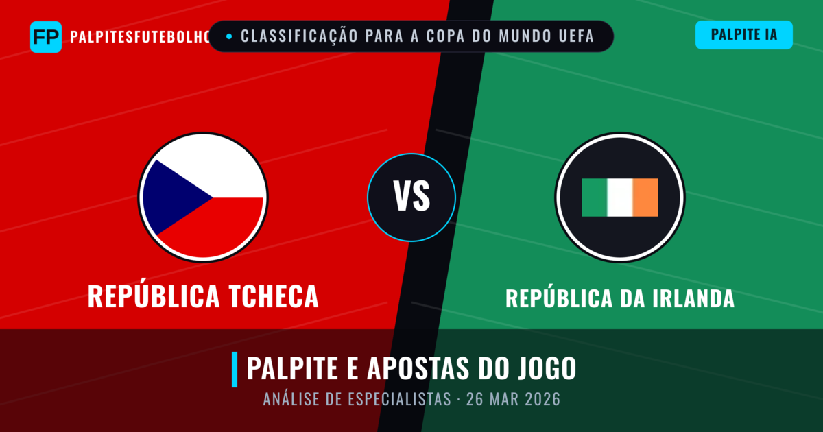 República Tcheca vs República da Irlanda — prognóstico e prévia do jogo