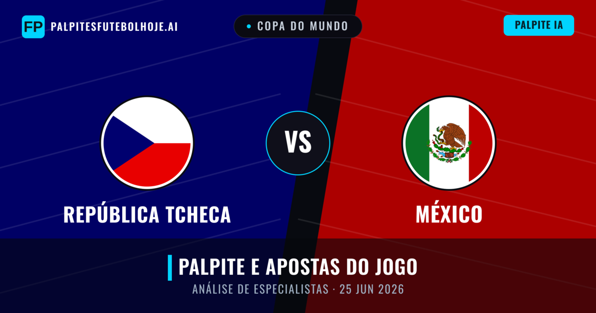 República Tcheca vs México — prognóstico e prévia do jogo