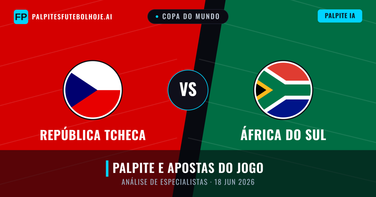 República Tcheca vs África do Sul — prognóstico e prévia do jogo