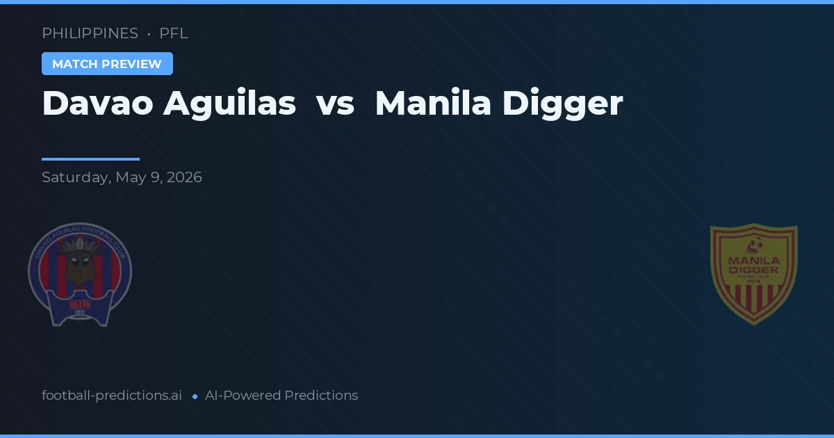 Davao Aguilas vs Manila Digger — prognóstico e prévia do jogo