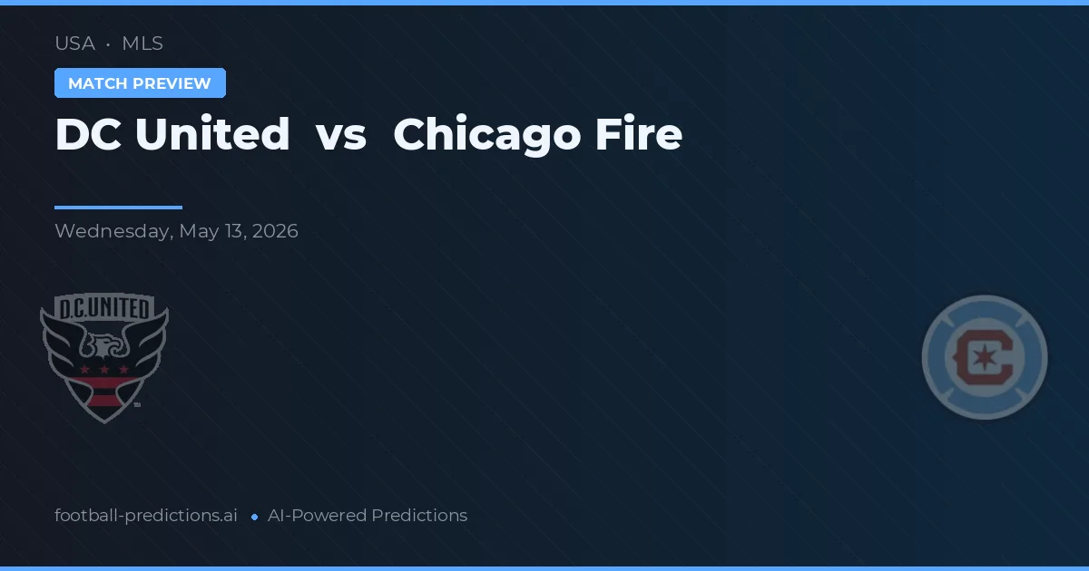 DC United vs Chicago Fire — prognóstico e prévia do jogo